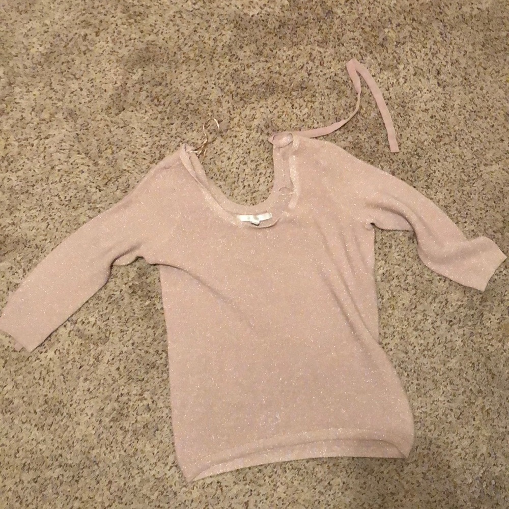 Pink glitter sweater